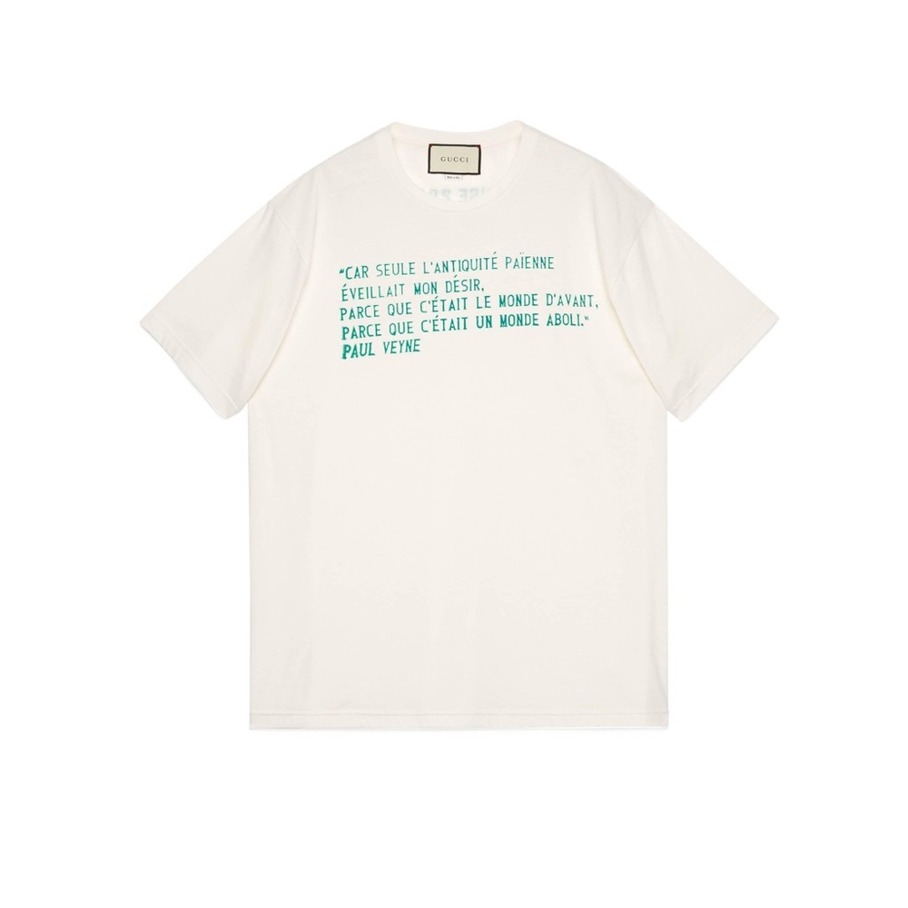 Gucci Oversized T-shirt w/ Paul Veyne Quote *RARE*